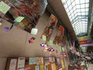 衣笠商店街の七夕飾り