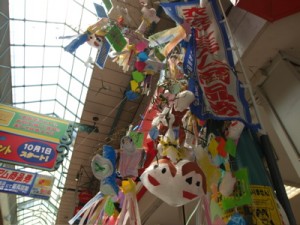 衣笠商店街の七夕飾り